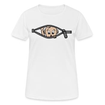 Bébé Mère Enceinte Ventre de bébé Famille née - T-shirt respirant Femme - blanc - Devant - AI Model Female 172 dark (172cm)