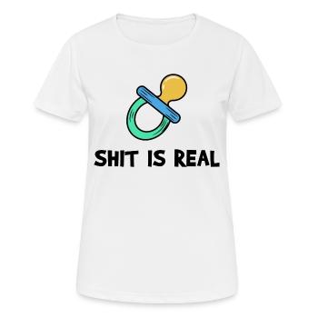 Pregnant Birth Statement Family Offspring - Women's Breathable T-Shirt - white - Front - AI Model Female 172 dark (172cm)