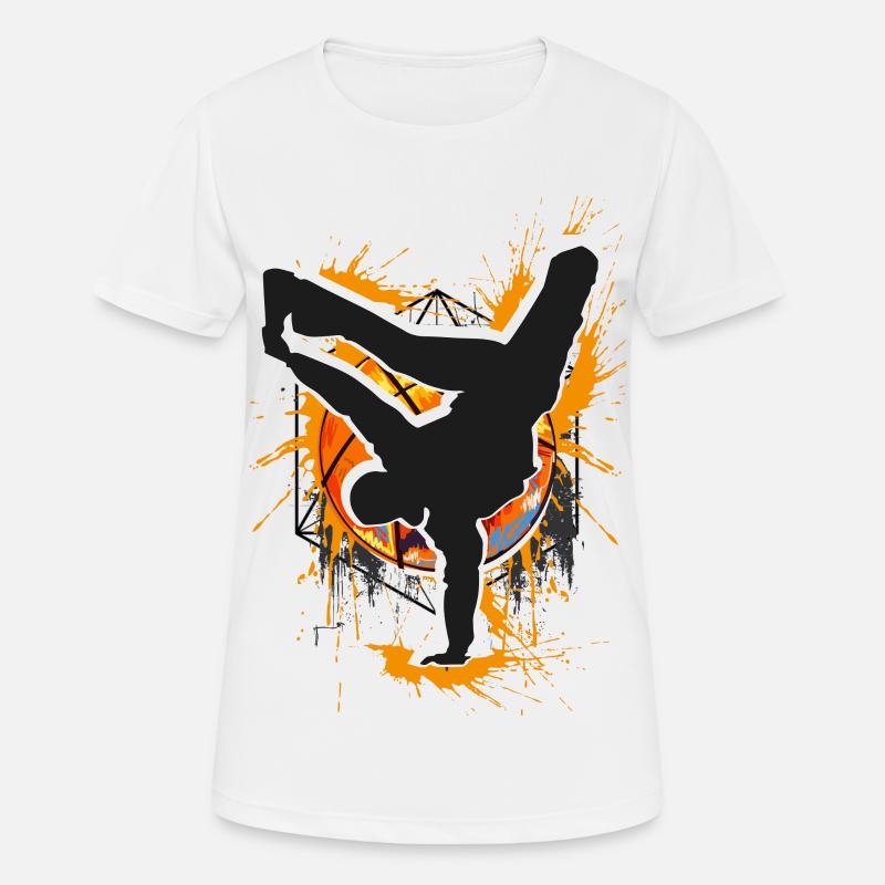 Breakdance - Breakdancer - Breakdancing - Bboy - Frauen T-Shirt atmungsaktiv - Weiß