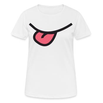 Don't stick out your tongue!! - Women's Breathable T-Shirt - white - Front - AI Model Female 172 dark (172cm)