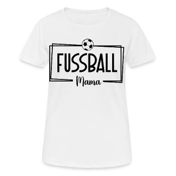 Fussballmama Design für stolze Mütter - Frauen T-Shirt atmungsaktiv - Weiß - Vorne - AI Model Female 172 dark (172cm)