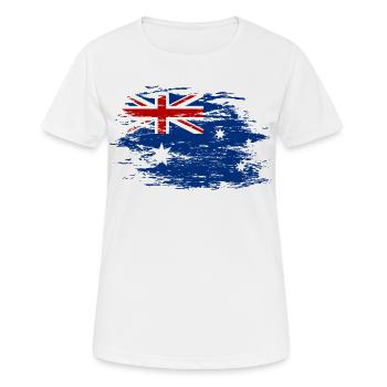 Australia used - Women's Breathable T-Shirt - white - Front - AI Model Female 172 dark (172cm)