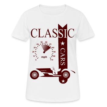Vintage Classic Car - Frauen T-Shirt atmungsaktiv - Weiß - Vorne - AI Model Female 172 dark (172cm)
