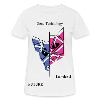Génie génétique chez les chiens et les chats - T-shirt respirant Femme - blanc - Devant - AI Model Female 172 dark (172cm)