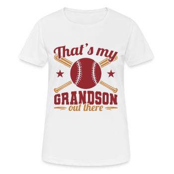 Baseball Großeltern - Frauen T-Shirt atmungsaktiv - Weiß - Vorne - AI Model Female 172 dark (172cm)