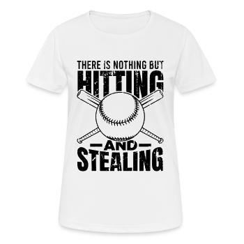 Batter Spruch - Frauen T-Shirt atmungsaktiv - Weiß - Vorne - AI Model Female 172 dark (172cm)