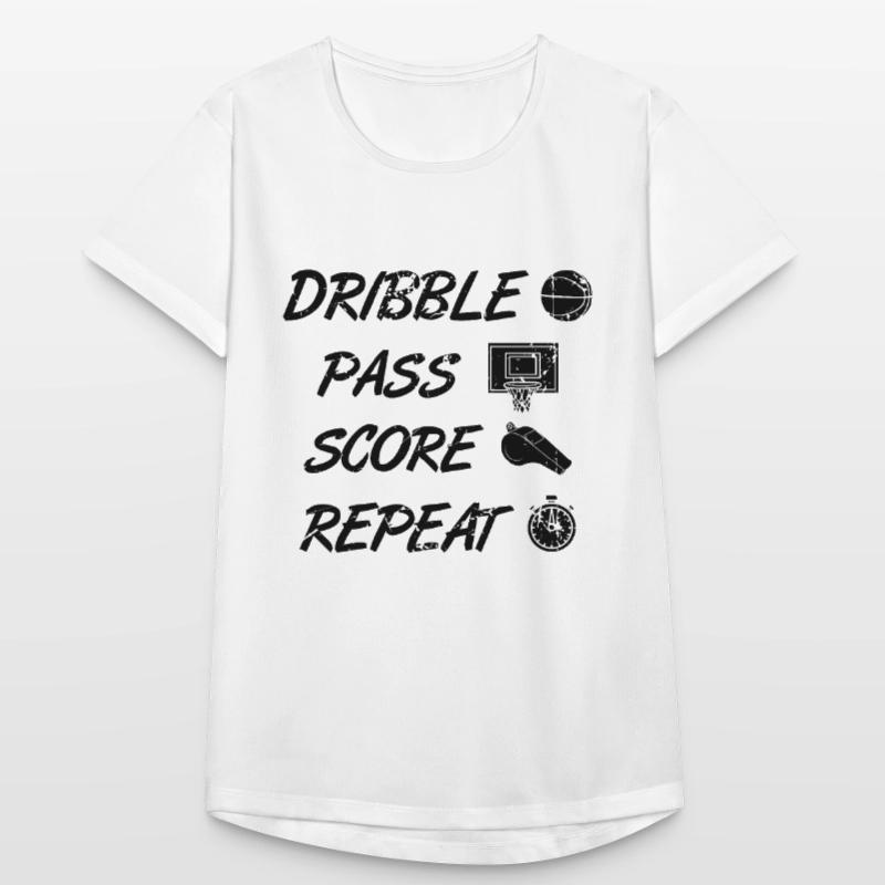Dribbling Passing Points Repeating Women's Breathable T-Shirt