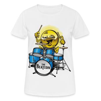 Beat coin - T-shirt respirant Femme - blanc - Devant - AI Model Female 172 dark (172cm)