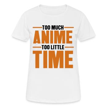 Déclaration d’anime Asiatique Japonais Nerdy Manga - T-shirt respirant Femme - blanc - Devant - AI Model Female 172 dark (172cm)
