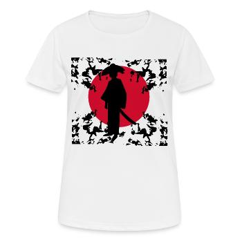 Japan Manga Anime Japanisch Zeichentrick Cosplay - Frauen T-Shirt atmungsaktiv - Weiß - Vorne - AI Model Female 172 dark (172cm)