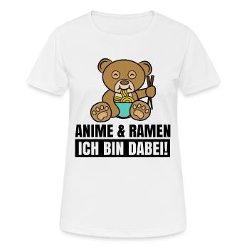 Cool Anime Manga Statement Zeichentrick Popkultur - Frauen T-Shirt atmungsaktiv - Weiß - Vorne - AI Model Female 172 dark (172cm)