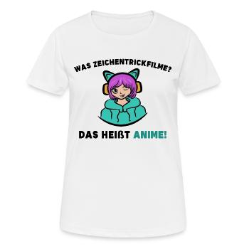 Manga Popkultur Statement Anime Japanisch - Frauen T-Shirt atmungsaktiv - Weiß - Vorne - AI Model Female 172 dark (172cm)