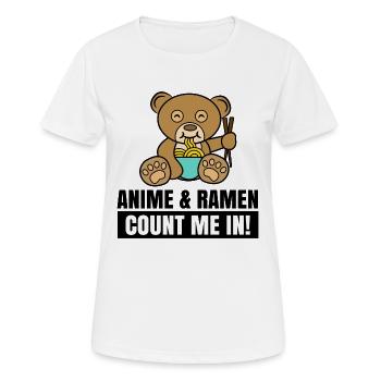 Asiatisch Manga Popkultur Anime Statement - Frauen T-Shirt atmungsaktiv - Weiß - Vorne - AI Model Female 172 dark (172cm)