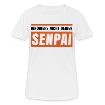 Manga Popkultur Statement Anime Asiatisch Kanji - Frauen T-Shirt atmungsaktiv - Weiß - Vorne - AI Model Female 172 dark (172cm)