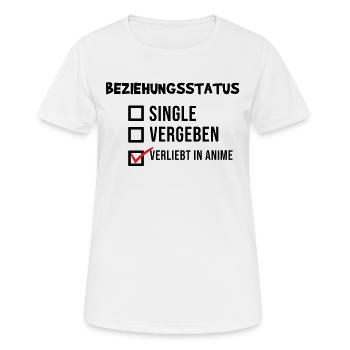 Anime Popkultur Asiatisch Manga Statement - Frauen T-Shirt atmungsaktiv - Weiß - Vorne - AI Model Female 172 dark (172cm)