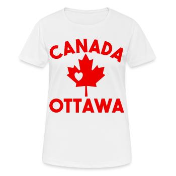 Kanada Ottawa Ontario - Frauen T-Shirt atmungsaktiv - Weiß - Vorne - AI Model Female 172 dark (172cm)