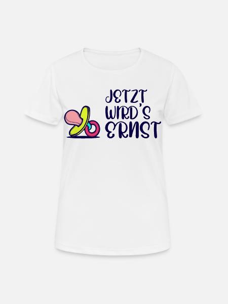 Elternschaft Eltern Geburt Statement Schwanger - Frauen T-Shirt atmungsaktiv - Weiß