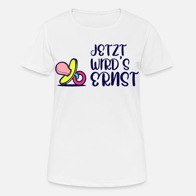 Elternschaft Eltern Geburt Statement Schwanger - Frauen T-Shirt atmungsaktiv - Weiß