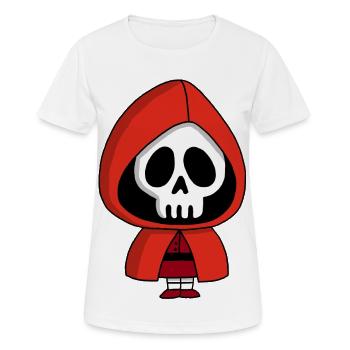 Squelette du petit chaperon rouge - T-shirt respirant Femme - blanc - Devant - AI Model Female 172 dark (172cm)
