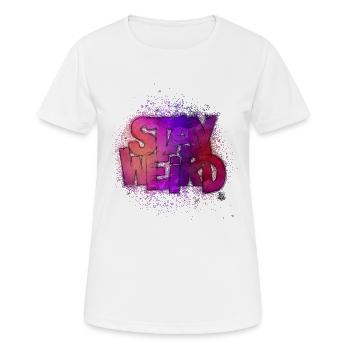 Stay Weird - T-shirt respirant Femme - blanc - Devant - AI Model Female 172 dark (172cm)