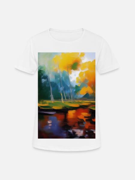 Kunst Malerei - Frauen T-Shirt atmungsaktiv - Weiß