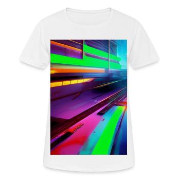 Muster und Formen - Frauen T-Shirt atmungsaktiv - Weiß - Vorne - AI Model Female 172 dark (172cm)