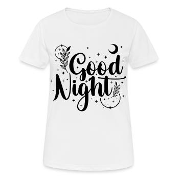 Bonne nuit - T-shirt respirant Femme - blanc - Devant - AI Model Female 172 dark (172cm)