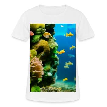 Fische, Aquarium - Frauen T-Shirt atmungsaktiv - Weiß - Vorne - AI Model Female 172 dark (172cm)