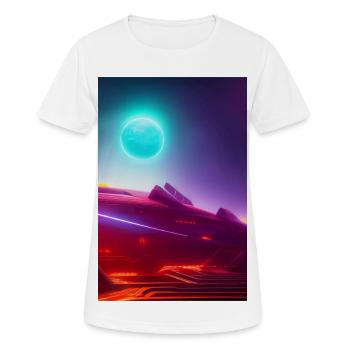 Weltall, Planeten - Frauen T-Shirt atmungsaktiv - Weiß - Vorne - AI Model Female 172 dark (172cm)