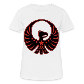 Aigle totem de protection - T-shirt respirant Femme - blanc - Devant - AI Model Female 172 dark (172cm)