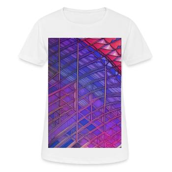 Formen und Muster - Frauen T-Shirt atmungsaktiv - Weiß - Vorne - AI Model Female 172 dark (172cm)