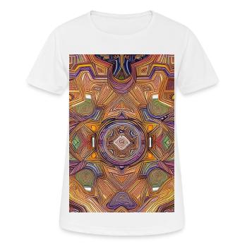 Formen und Muster - Frauen T-Shirt atmungsaktiv - Weiß - Vorne - AI Model Female 172 dark (172cm)