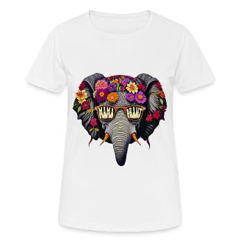 Mamafant Sonnenbrille Mama Elefant Muttertag Blume - Frauen T-Shirt atmungsaktiv - Weiß - Vorne - AI Model Female 172 dark (172cm)