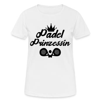 Sportart Racket Padel Statement Spieler Padelspiel - Frauen T-Shirt atmungsaktiv - Weiß - Vorne - AI Model Female 172 dark (172cm)