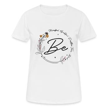 Petal Orbit - Women's Breathable T-Shirt - white - Front - AI Model Female 172 dark (172cm)