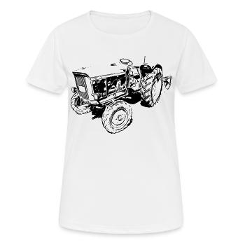 JD LANZ 700 - Frauen T-Shirt atmungsaktiv - Weiß - Vorne - AI Model Female 172 dark (172cm)