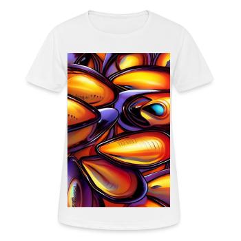 Mussels - Women's Breathable T-Shirt - white - Front - AI Model Female 172 dark (172cm)