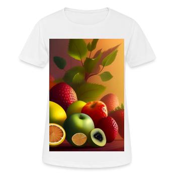 Fruit - Women's Breathable T-Shirt - white - Front - AI Model Female 172 dark (172cm)