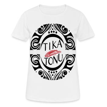 Tika Tonu Maori Design - Maori T-Shirt - Women's Breathable T-Shirt - white - Front - AI Model Female 172 dark (172cm)