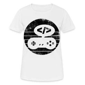 Video Game Programmer - Women's Breathable T-Shirt - white - Front - AI Model Female 172 dark (172cm)
