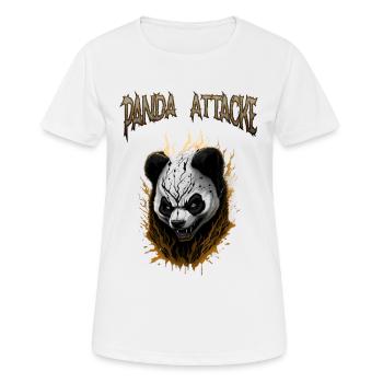 Conception de l’attaquant Dark Panda - T-shirt respirant Femme - blanc - Devant - AI Model Female 172 dark (172cm)