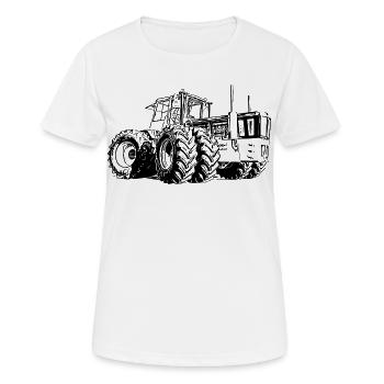 Tracteur Géant - T-shirt respirant Femme - blanc - Devant - AI Model Female 172 dark (172cm)
