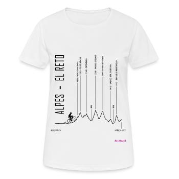 ZURICH APRICA for white - Women's Breathable T-Shirt - white - Front - AI Model Female 172 dark (172cm)
