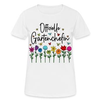 Garten Chefin Gartenarbeit Offizielle Gartenchefin - Frauen T-Shirt atmungsaktiv - Weiß - Vorne - AI Model Female 172 dark (172cm)