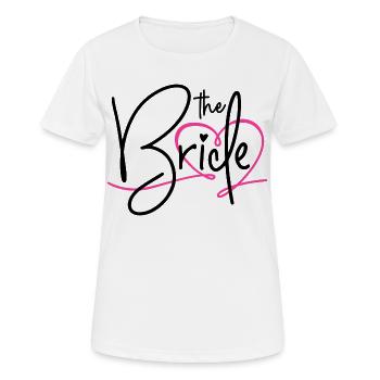 The bride - Frauen T-Shirt atmungsaktiv - Weiß - Vorne - AI Model Female 172 dark (172cm)