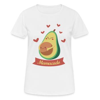 Mamacado for expectant mothers - Women's Breathable T-Shirt - white - Front - AI Model Female 172 dark (172cm)