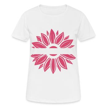 Multiple Myeloma Awareness Burgundy Sunflowe - Women's Breathable T-Shirt - white - Front - AI Model Female 172 dark (172cm)