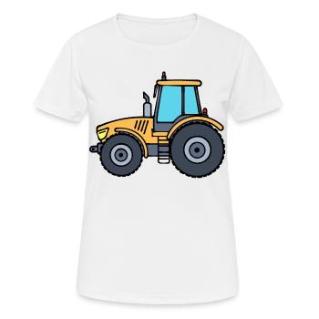 Tractor Vehicle Commercial Vehicle Tractor Country Air - Women's Breathable T-Shirt - white - Front - AI Model Female 172 dark (172cm)