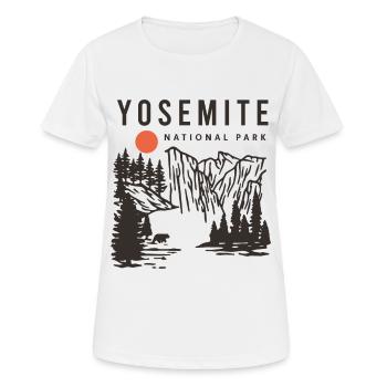 Yosemite National Park - Women's Breathable T-Shirt - white - Front - AI Model Female 172 dark (172cm)