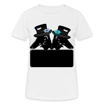 Bräutigam Hunde - Frauen T-Shirt atmungsaktiv - Weiß - Vorne - AI Model Female 172 dark (172cm)